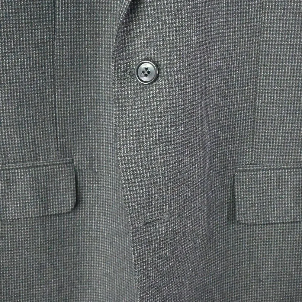 Andrew Fezza 44R‎ Black Woven 2Btn Mens Blazer Suit Jacket Sport Coat